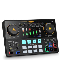 Interfaz de Audio MAONO AME2 con Bluetooth y 11 Pads