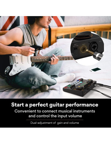 Interfaz de Audio MAONO AME2 con Bluetooth y 11 Pads