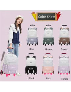 Mochila Rodante Mfikaryi 6 Ruedas 32L para Niños 2