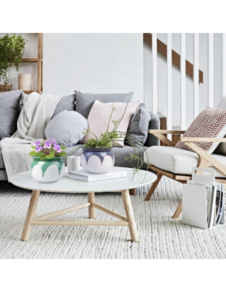 Maceta de Autorriego BUYMAX 15 cm Cerámica Violeta Africana