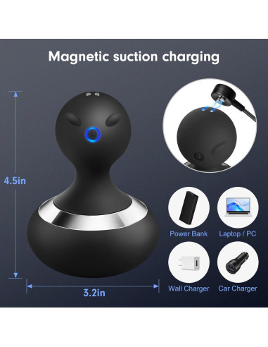 Masajeador Eléctrico Inalámbrico MANFLY M-38-B 10 Modos