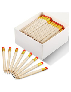 Outus 72 Lápices de Golf Cortos con Borrador Madera