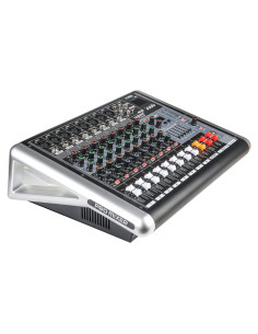 Mezclador de Audio 8 Canales 300W Amplificador DJ con Efectos