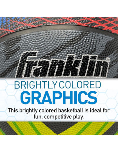 Balón de Baloncesto Franklin Sports Mystic 28.5" Goma + Bomba 2