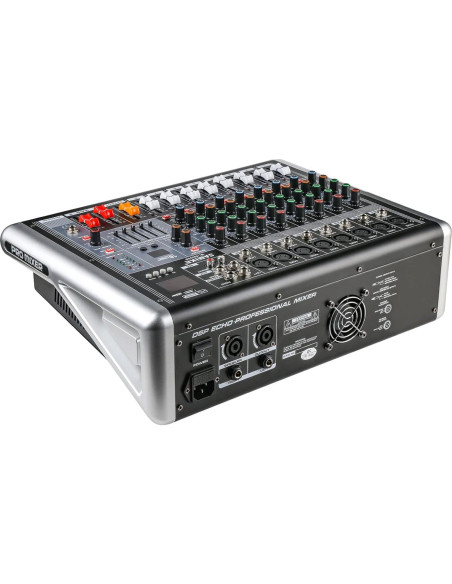 Mezclador de Audio 8 Canales 300W Amplificador DJ con Efectos