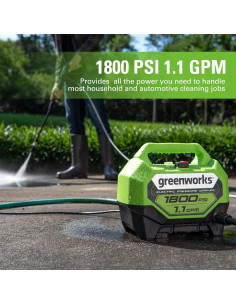Lavadora a Presión Eléctrica Greenworks 1800 PSI 4.16 L/min 2