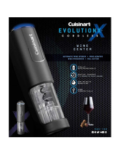 Abrebotellas de Vino Inalámbrico Cuisinart RWO-100NAS 4 en 1 2