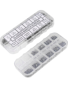 Kit de Reparación de Gafas Weico 1100 Piezas con Destornillador 2