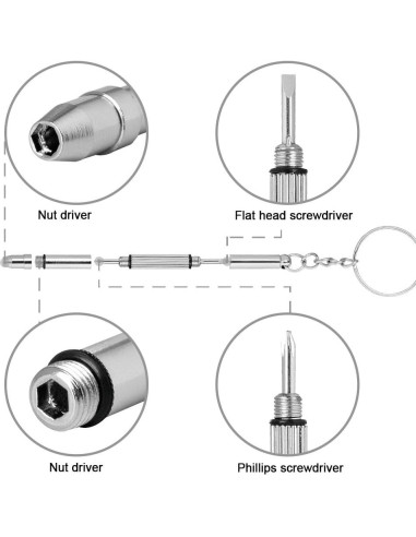 Kit de Reparación de Gafas Weico 1100 Piezas con Destornillador