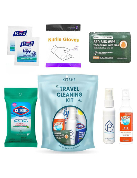 Kit de Limpieza de Viaje KITSHE - 6 Piezas Compacto