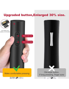 Abridor de Vino Eléctrico SCHACHUP Automático con Cortador 2