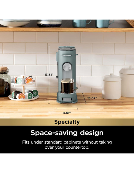 Cafetera Ninja PB051SG Un Solo Servicio 6 a 24 oz Verde