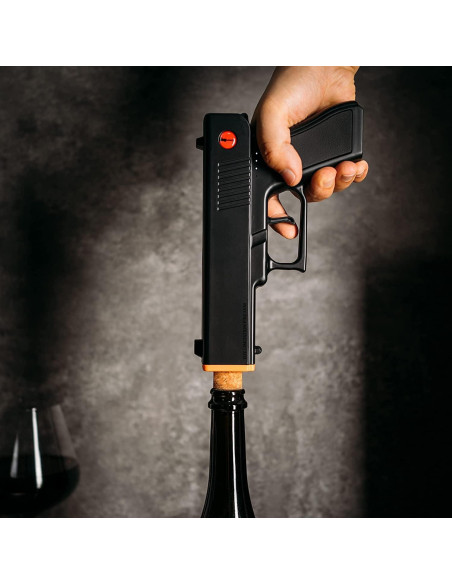 Abridor de Botellas Eléctrico The Wine Savant - Pistola Negra