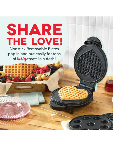 Sistema MultiMaker DASH 3 en 1 para Mini Donas y Cupcakes