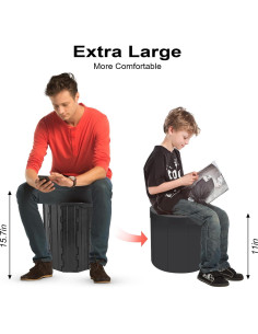 Inodoro portátil G2 GO2GETHER XL 39.88 cm para acampar 2