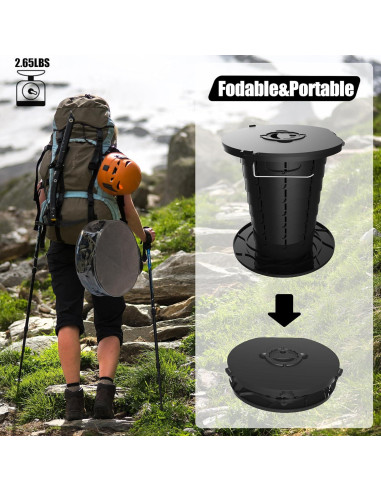 Inodoro portátil ALEVMOOM retráctil 2025 altura ajustable