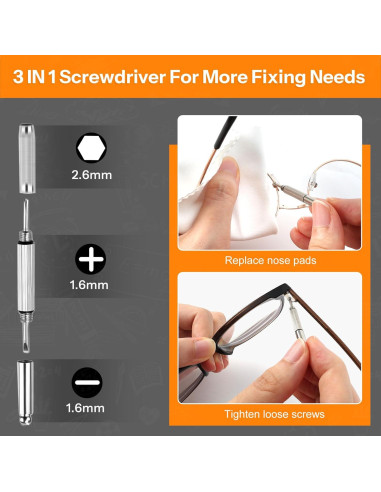 Kit de Limpieza de Gafas Maliton 8 en 1 Antivaho y Accesorios