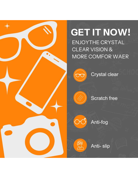 Kit de Limpieza de Gafas Maliton 8 en 1 Antivaho y Accesorios