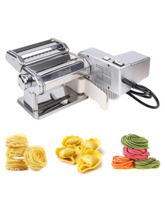 Máquina de Pasta Eléctrica Shule con Rodillos Ajustables 70W