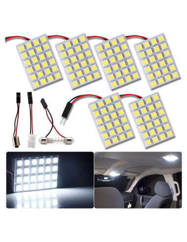 Luz de Techo LED RUICA 24SMD 12V Blanca - Paquete de 6