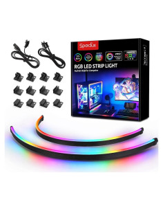 Tira LED RGB Neon ARGB Speclux 2x40 cm para PC