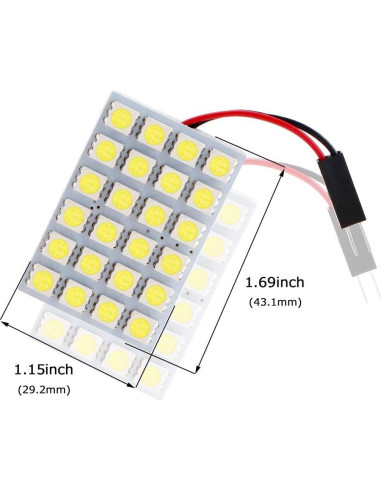 Luz de Techo LED RUICA 24SMD 12V Blanca - Paquete de 6
