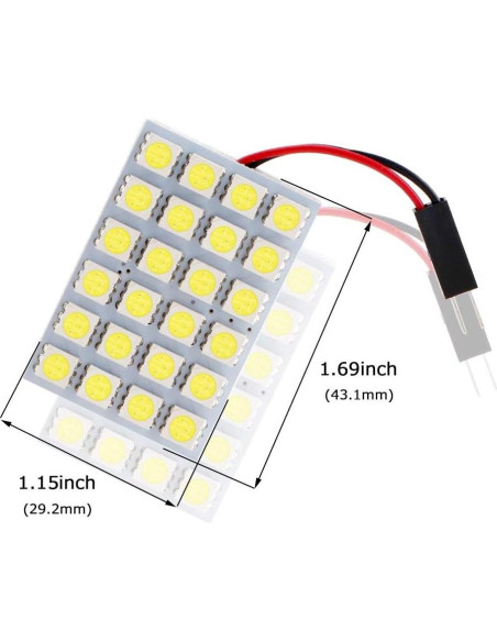 Luz de Techo LED RUICA 24SMD 12V Blanca - Paquete de 6