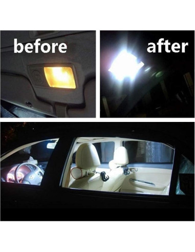 Luz de Techo LED RUICA 24SMD 12V Blanca - Paquete de 6