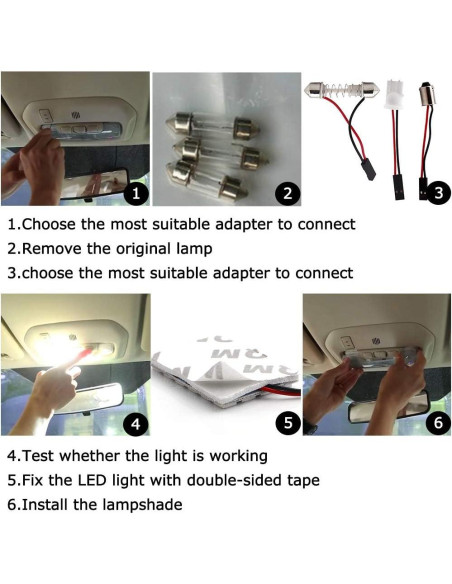 Luz de Techo LED RUICA 24SMD 12V Blanca - Paquete de 6