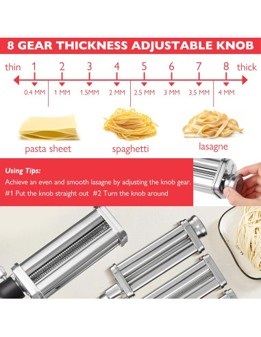 Accesorio para hacer pasta Wiselet 3 piezas acero inoxidable