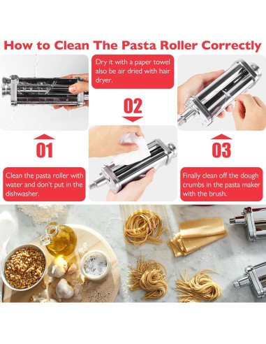 Accesorio para hacer pasta Wiselet 3 piezas acero inoxidable