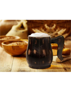 Taza de Cerveza de Madera Bedding Craft 500ml Vintage 2