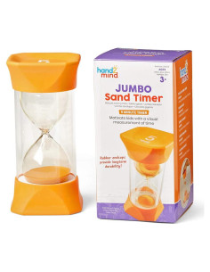 Temporizador de Arena Jumbo hand2mind 5 Minutos Naranja