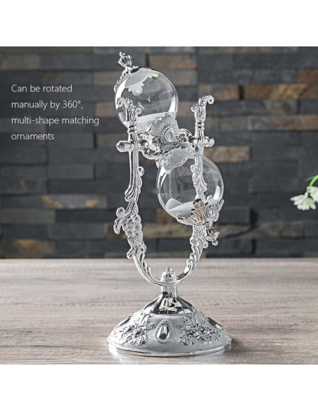 Reloj de Arena Rnuie 30 Min 29.97 cm Decorativo Plata