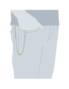 Cadena de Reloj de Bolsillo Charles-Hubert 3547-G Oro 14k 2