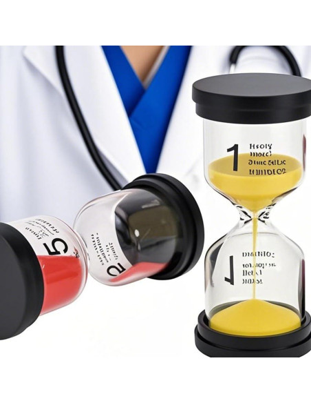 Temporizador de Arena HOZEON 8 Piezas Multicolor 1-60 Min