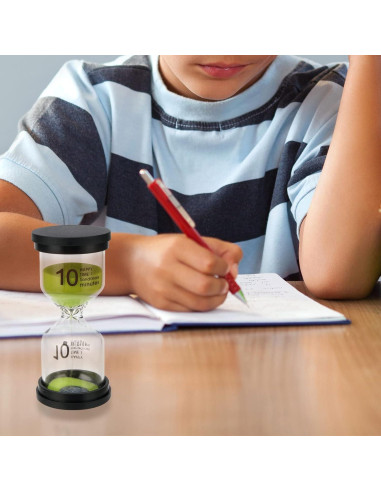 Temporizador de Arena HOZEON 8 Piezas Multicolor 1-60 Min