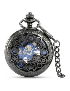 Reloj de bolsillo mecánico Avaner Steampunk 4.66 cm analógico