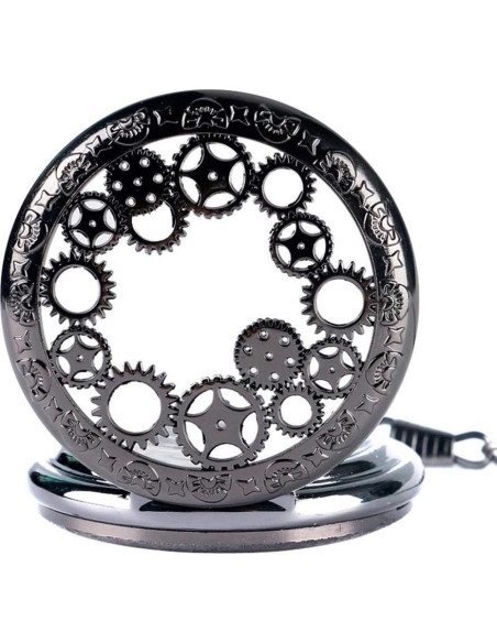 Reloj de bolsillo mecánico Avaner Steampunk 4.66 cm analógico