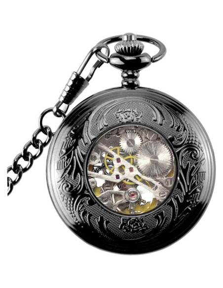 Reloj de bolsillo mecánico Avaner Steampunk 4.66 cm analógico