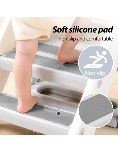 Escalera Plegable Mloong para Niños 3 Escalones Antideslizante