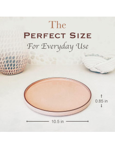 Juego de Platos Cerámicos Mora 6 Piezas 26.67 cm Chai 2