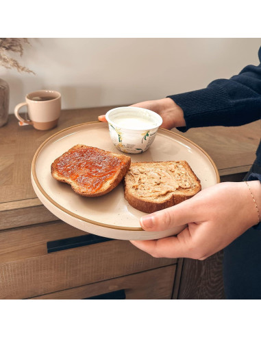 Juego de Platos Cerámicos Mora 6 Piezas 26.67 cm Chai