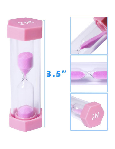 Conjunto de 6 Relojes de Arena PROLOSO Multicolor 30s a 10min