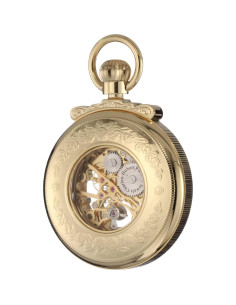 Reloj de Bolsillo Mecánico Charles-Hubert 3903-G Baño de Oro 2
