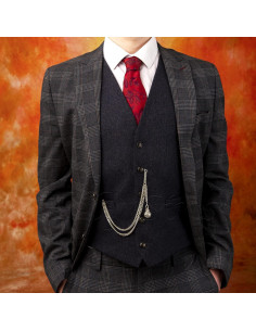 Cadena de Reloj de Bolsillo Holy Sins Plateada 30,48 cm 2