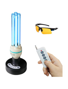Lámpara desinfectante UV 36W UVC sin ozono 99.99% limpieza