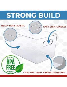 Contenedores Apilables Control Kitchen 8 Piezas 28x19x15 cm 2