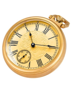 Reloj de bolsillo mecánico Alwesam acero inoxidable vintage