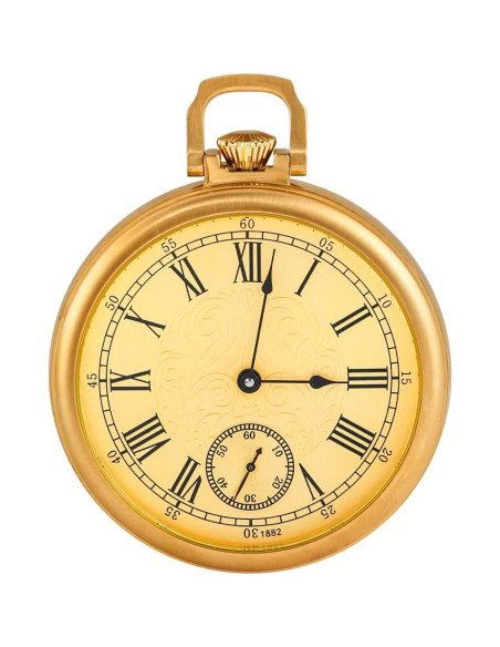 Reloj de bolsillo mecánico Alwesam acero inoxidable vintage